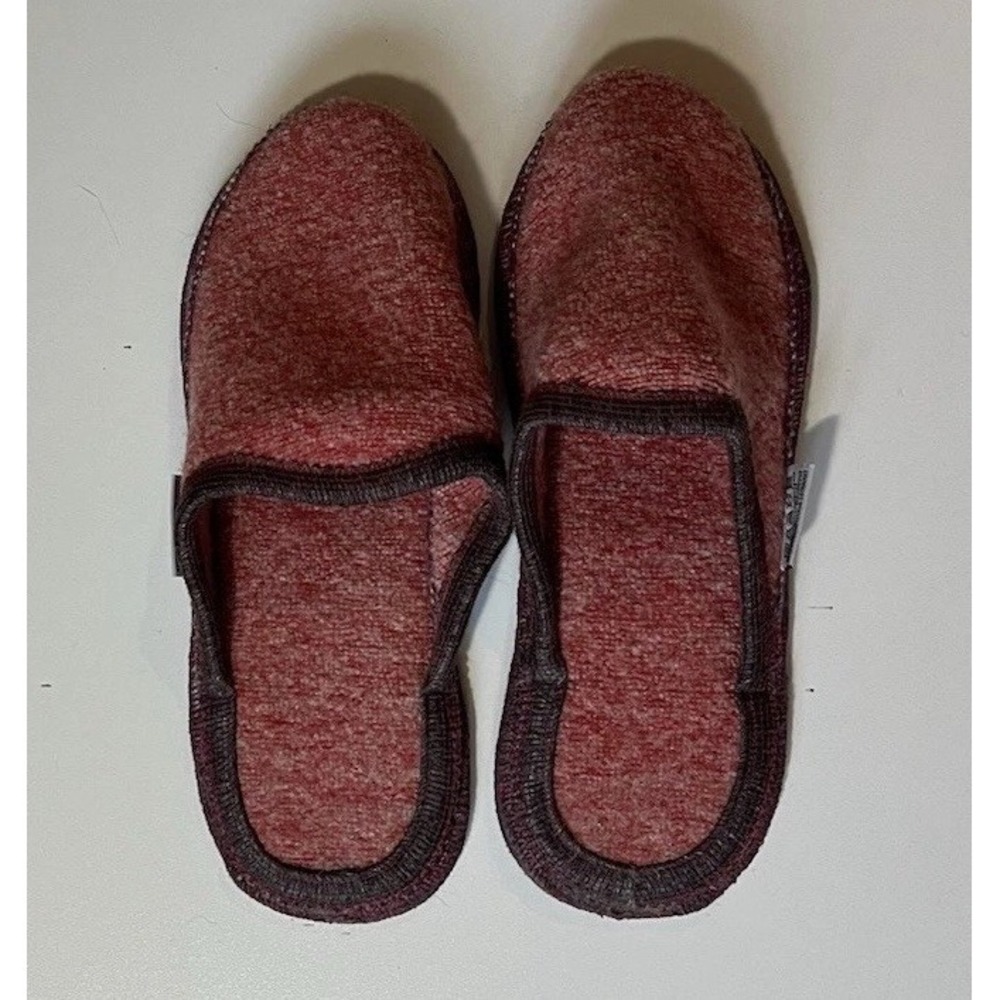 Wesenjak | Vintage Red Wool Slip-On Unisex Slippers Austria Tiral